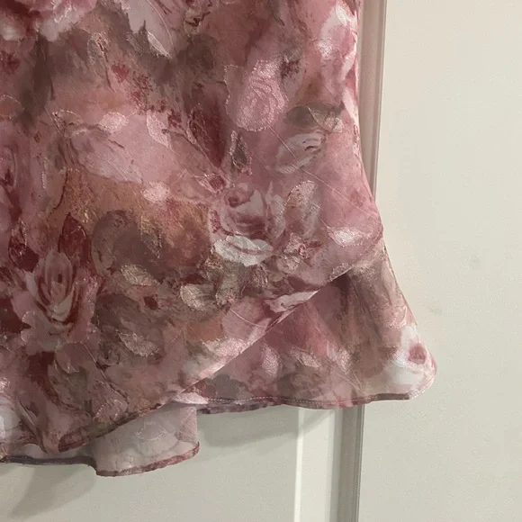 2 piece Women's Floral Top and Skirt set by Sag Harbor - Picture 3 of 8